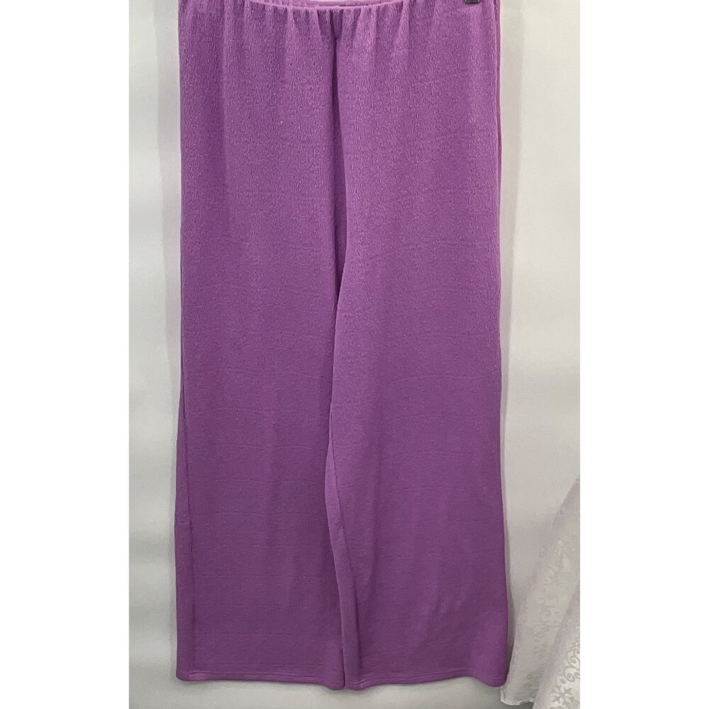 Minkpink Lilac Unity Textured Pants Womens Medium Australia Wide‎ Leg
